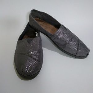 Bahama Bay Women's 8 Flats Loafers Shimmer Canvas